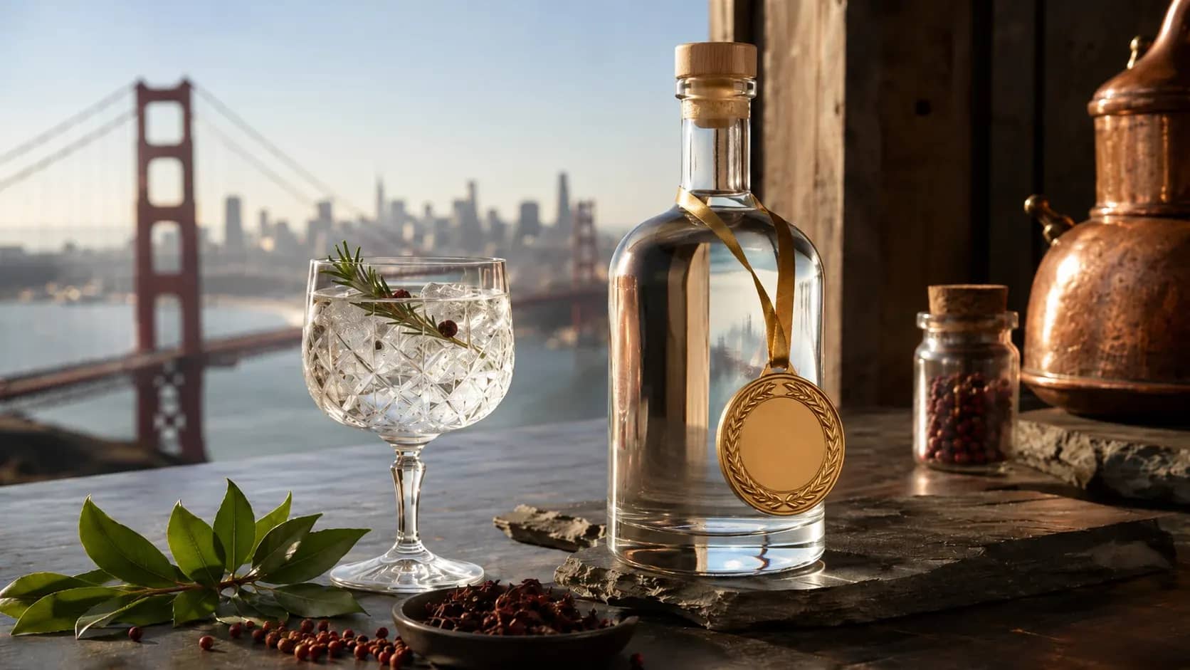 Mae Golden Road Gin o Sir Benfro yn ennill aur ar lwyfan y byd