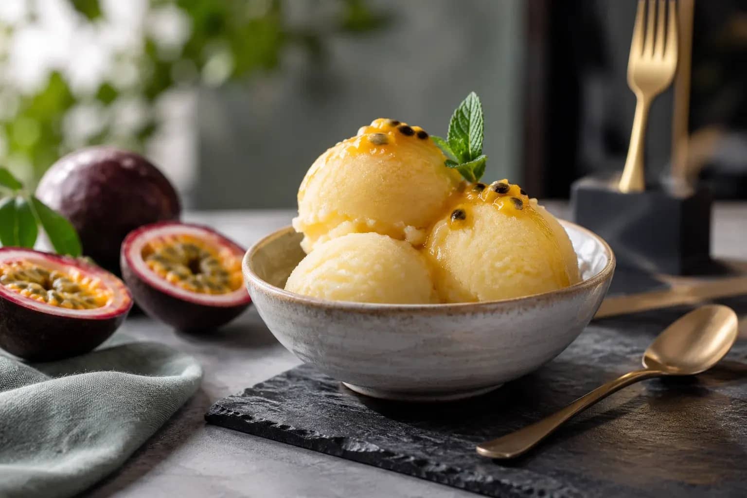 Fire and Ice wins Golden Fork from Wales for passion fruit sorbet